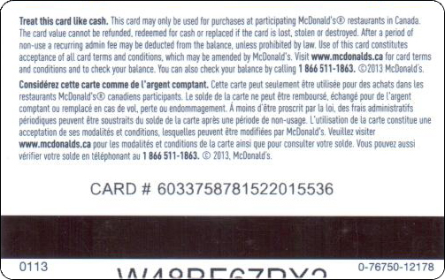 McDonald's Cards Collection - Canada - Arch Gift Card - 2013 - 018.jpg