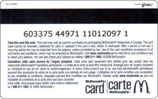 McDonald's Cards Collection - Canada - Arch Gift Card - 2009 - 008.jpg