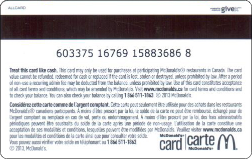 McDonald's Cards Collection - Canada - Arch Gift Card - 2013 - 004.jpg