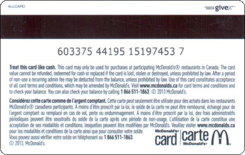 McDonald's Cards Collection - Canada - Arch Gift Card - 2013 - 012.jpg