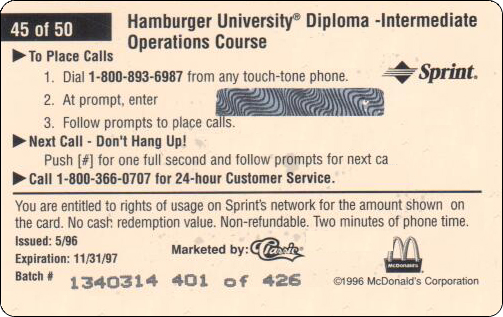 McDonald's Cards Collection - USA - Sprint - 0245 - 2.jpg