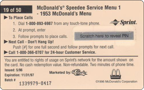 McDonald's Cards Collection - USA - Sprint - 0319 - 2.jpg