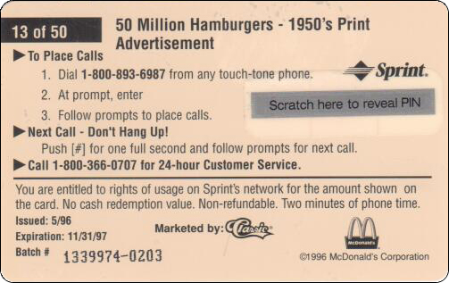 McDonald's Cards Collection - USA - Sprint - 0313 - 2.jpg